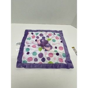 Carters Lovey with Butterfly Polka Dots Security Blanket Pink Purple Green Teal
